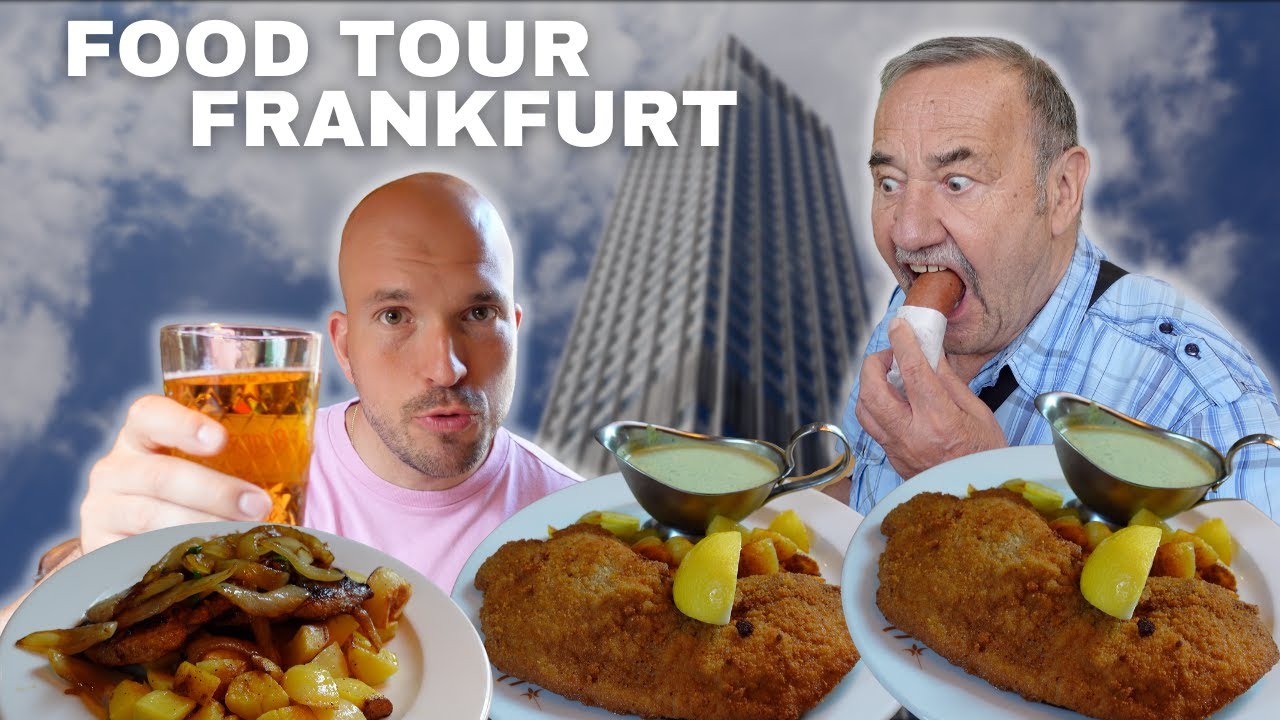 FRANKFURT FOOD TOUR | Wir testen Frankfurter Speisen | Schnitzel mit Grüner Soße