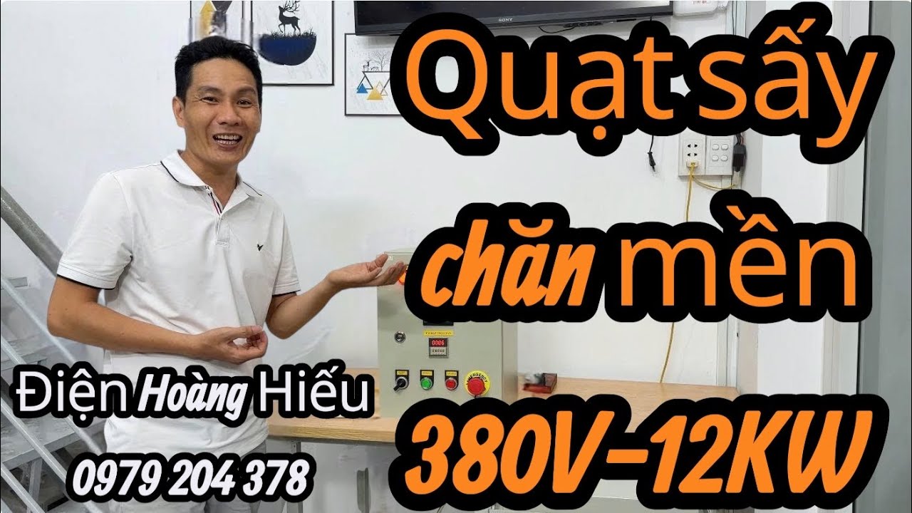 Quạt sấy 3 pha 380V-12KW cho sấy chăn mền mùa nồm