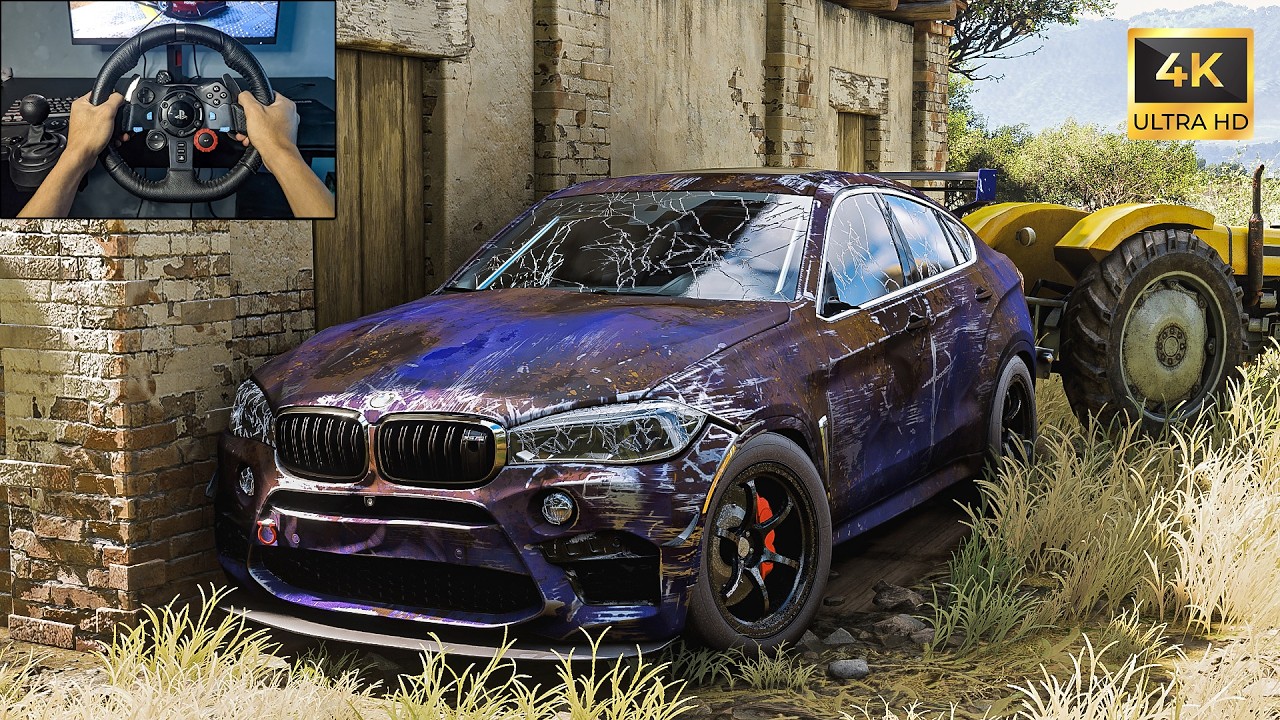 Rebuilding BMW X6 M & Raced vs Supercar - Forza Horizon 5 Stering Wheel Gameplay