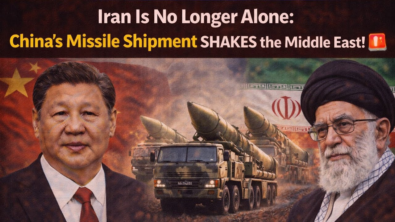 "Iran Is No Longer Alone: China’s Missile Shipment SHAKES the Middle East! 🚨"