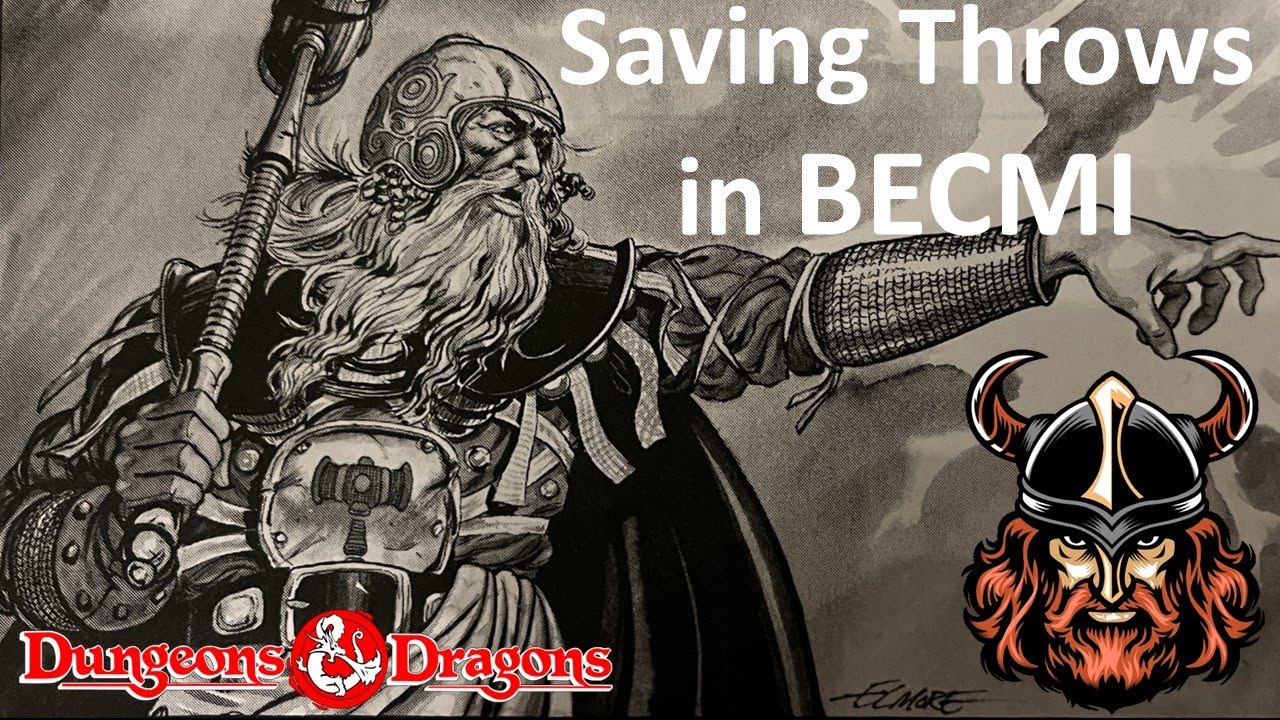 Saving Throws in BECMI Dungeons and Dragons