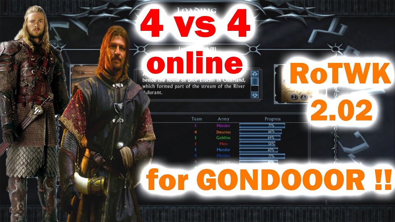 4v4 | BFME 2 | RoTWK 2.02 ONLİNE | İlk Defa RoTWK 2.02 ONLAYNda OYNADIM | LOTR | bfme 2 taktikleri