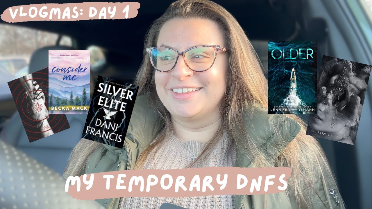 Vlogmas - Day 1: 42 TDNFs | books i temporarily did not finish