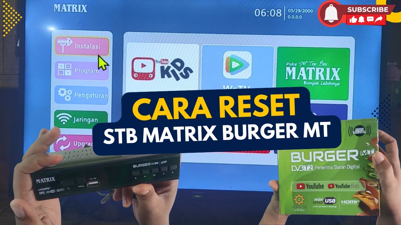 Cara Reset Set Top Box Matrix Burger MT Terbaru