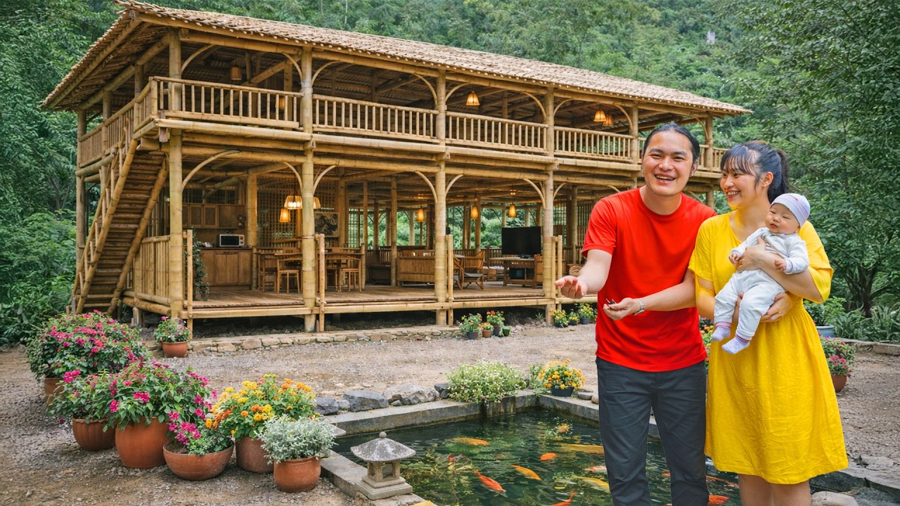 The Construction of the New Bamboo House Is Complete - Part 2 - Simple Rural Life | SURVIVAL ALONE