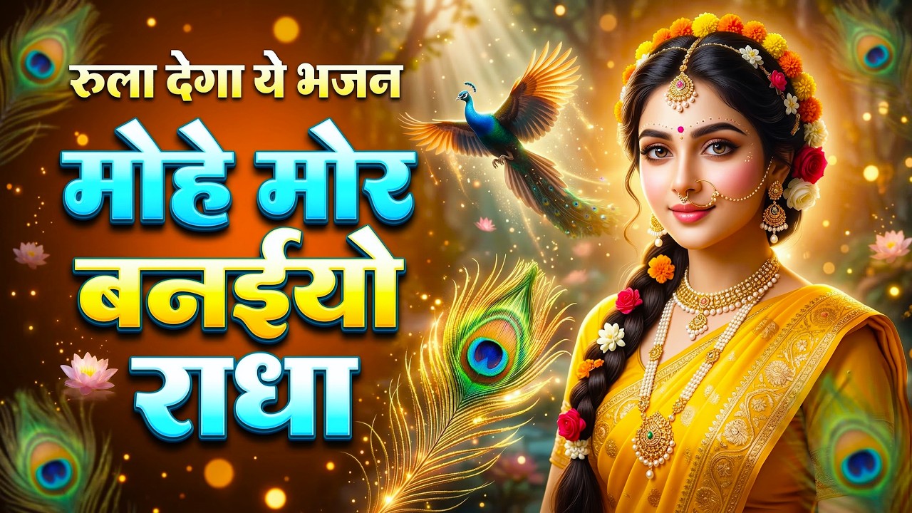 मोहे मोर बनइय्यो राधा |Mohe Mor Banaiyo Radha Apne Vrindavan Ko|Peaceful Radha Krishna Bhajan#radha