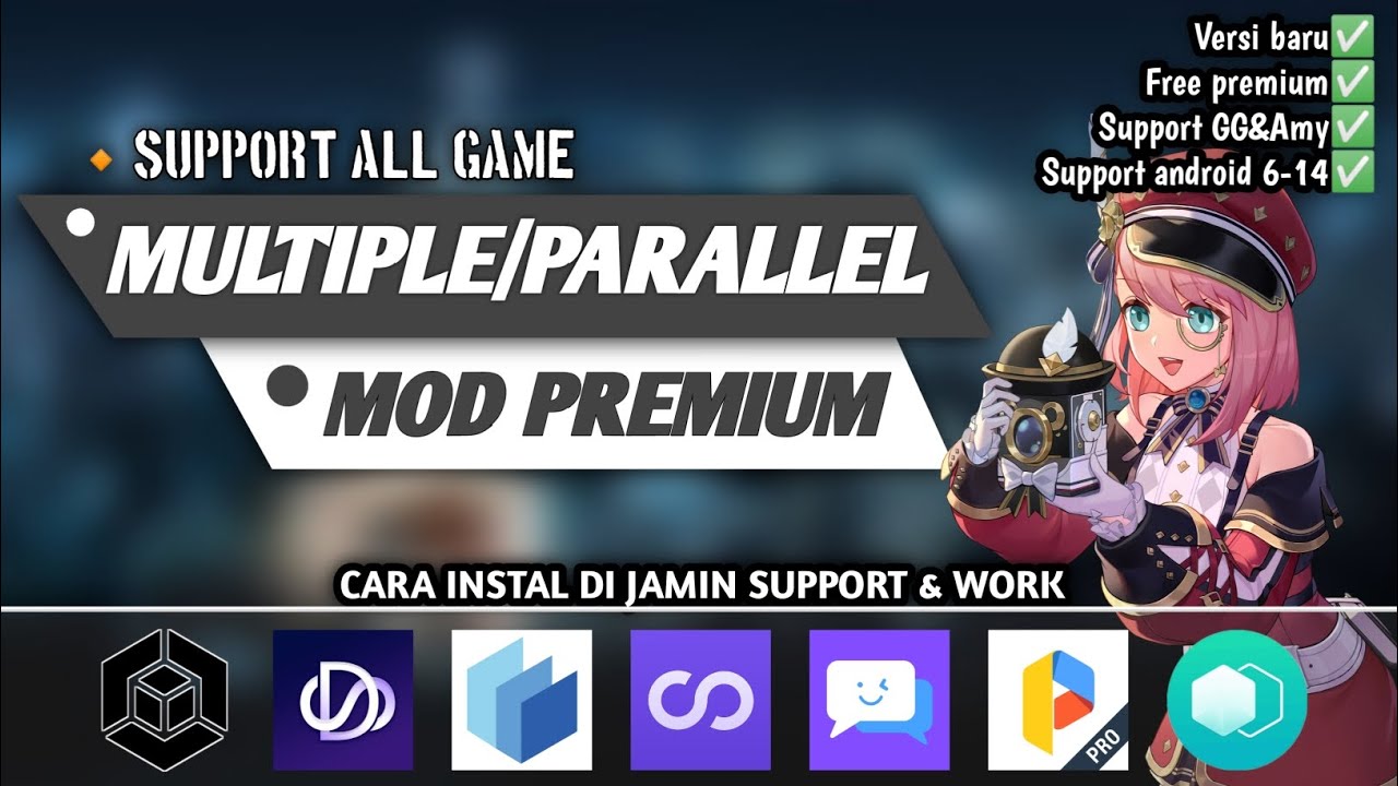 Virtual phone & Parallel/Multiple account MOD VIP support semua versi android work dan lancar