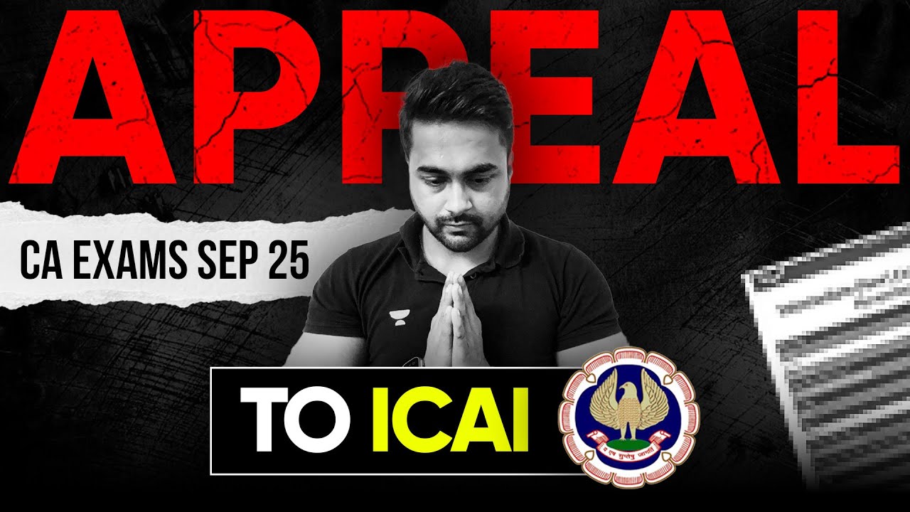 CA Foundation - Sep 2025 Results APPEAL TO ICAI #icai #cafoundation2025 #shantamgupta