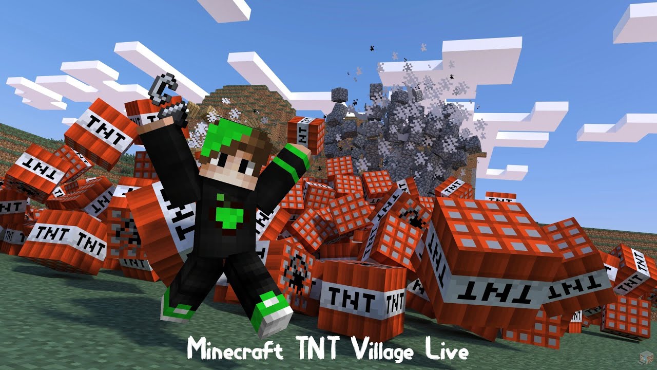 Minecraft TNT Village Live