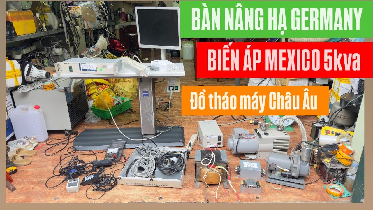 6/1:💥HIẾM GẶP BÀN NÂNG HẠ ĐỨC🇩🇪(MADE GERMANY)ĐỒ CHÂU ÂU THÁO MÁY.HÚT CHÂN KHÔNG,BIẾN ÁP CÁCH LY.