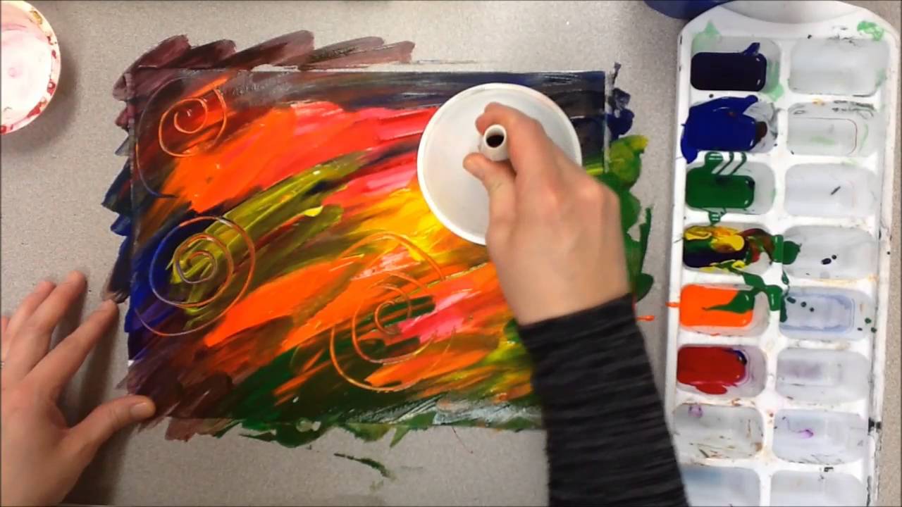 Eric Carle Painting Technique