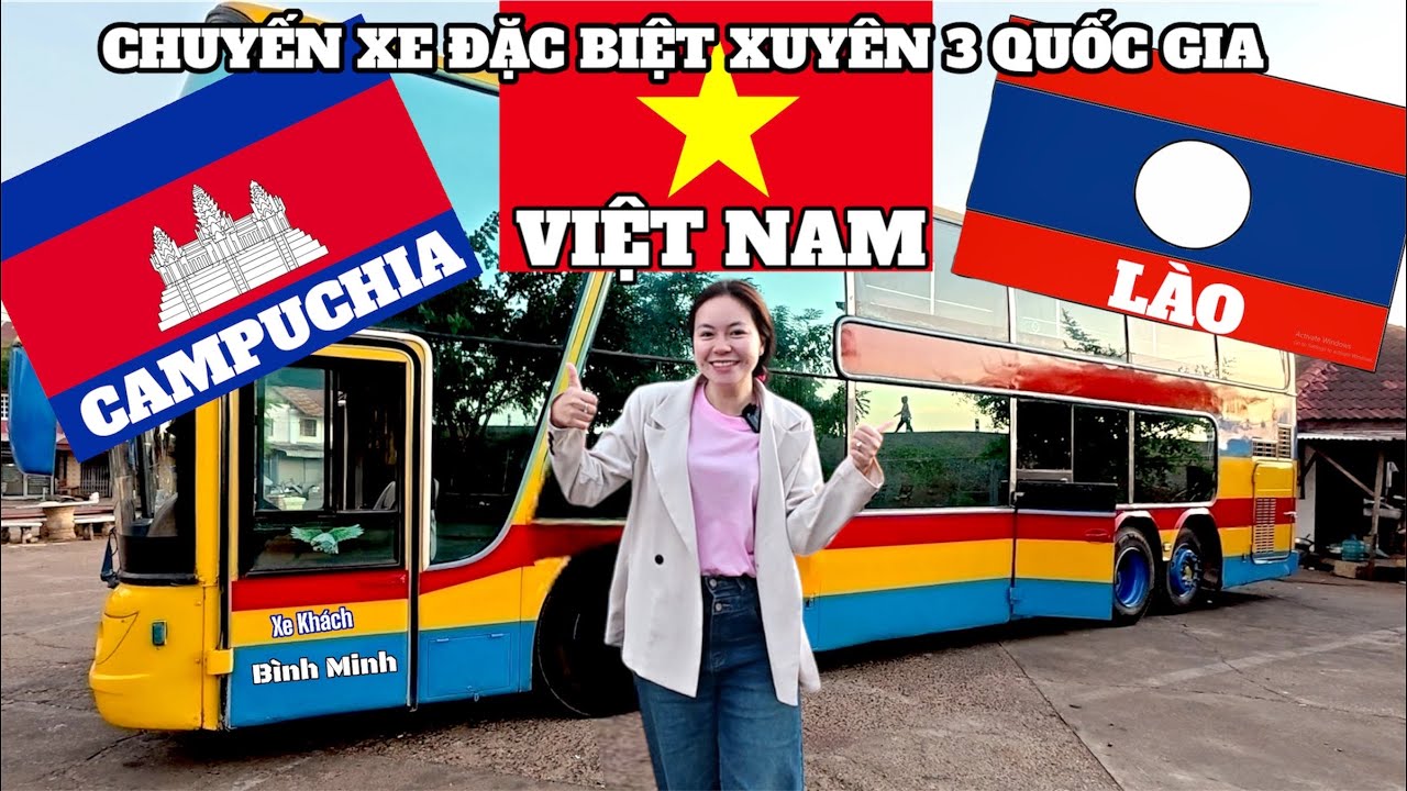 Hành trình phượt Lào bằng CHUYẾN XE ĐẶC BIỆT xuyên 3 Quốc Gia VIỆT NAM - LÀO -CAMPUCHIA | SHVLOG#768