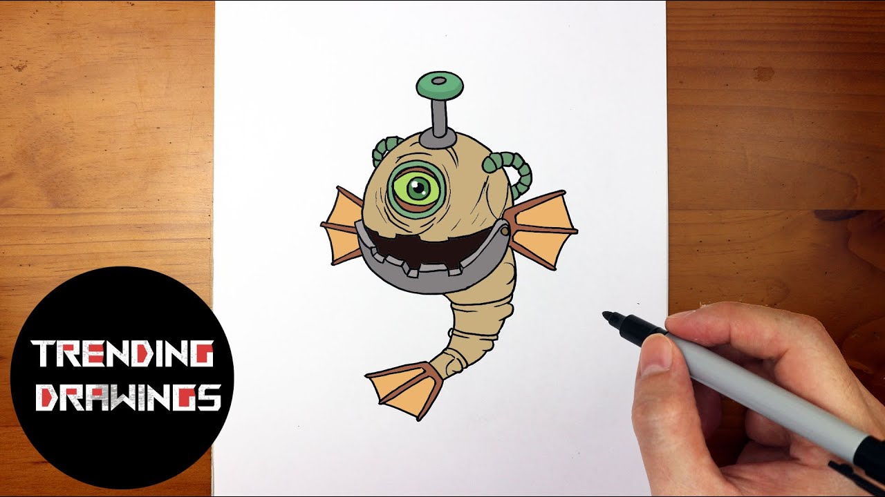How To Draw Cybop from My Singing Monsters