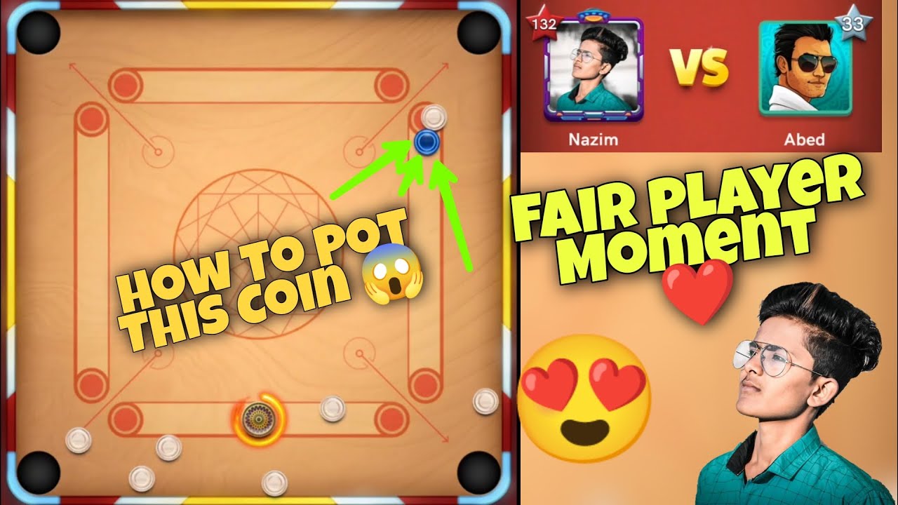 FAIR GAME PLAY  POWER 🔥| Carrom pool | Carrom pool Nazim | Gaming Nazim 🔥 | Miniclip Carrom pool
