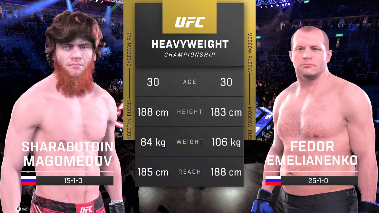 Sharaputdin Magomedov vs Fedor Emelianenko Full Fight - UFC Fight Of The Night