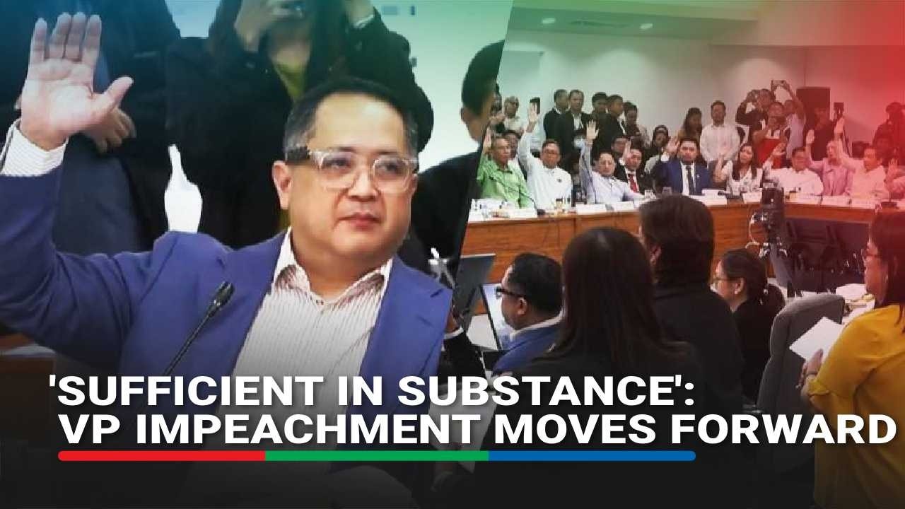 FULL VOTE: House justice panel declares impeach raps vs VP Sara 'sufficient in substance'