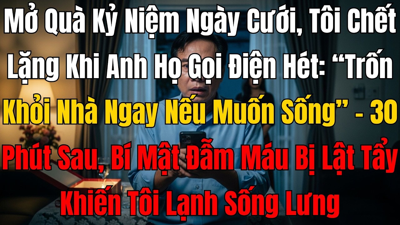 Đang Mở Quà Kỷ Niệm Ngày Cưới, Tôi Chết Lặng Khi Anh Họ Cảnh Sát Gọi Điện: “Trốn Ngay Nếu Muốn Sống”