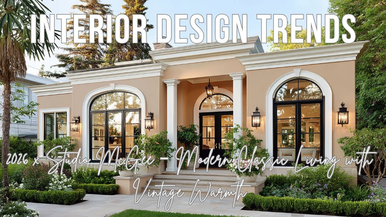 Interior Design Trends 2026 x Studio McGee – Modern Classic Living with Vintage Warmth