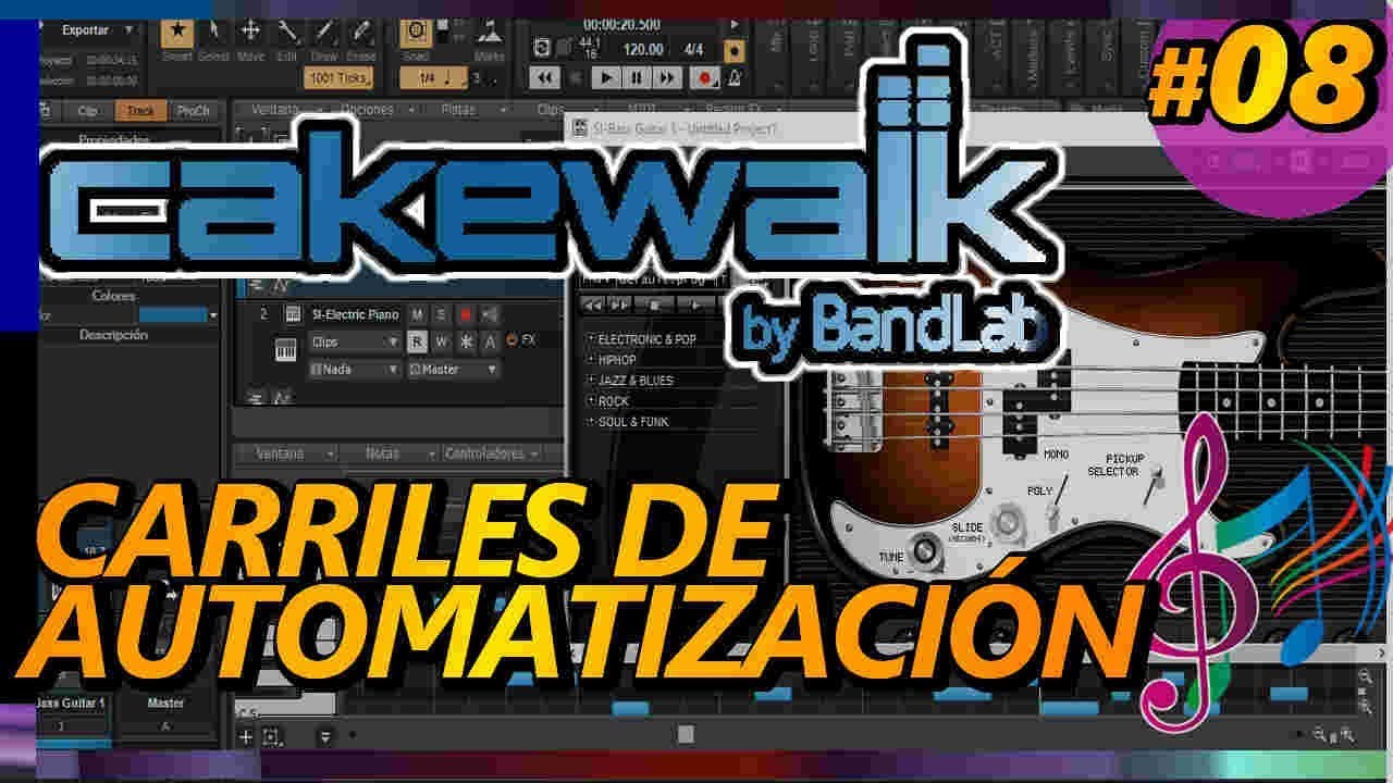 CAKEWALK BY BANDLAB: CARRILES DE AUTOMATIZACIÓN, programar variaciones plugins. Tutorial 08 Español