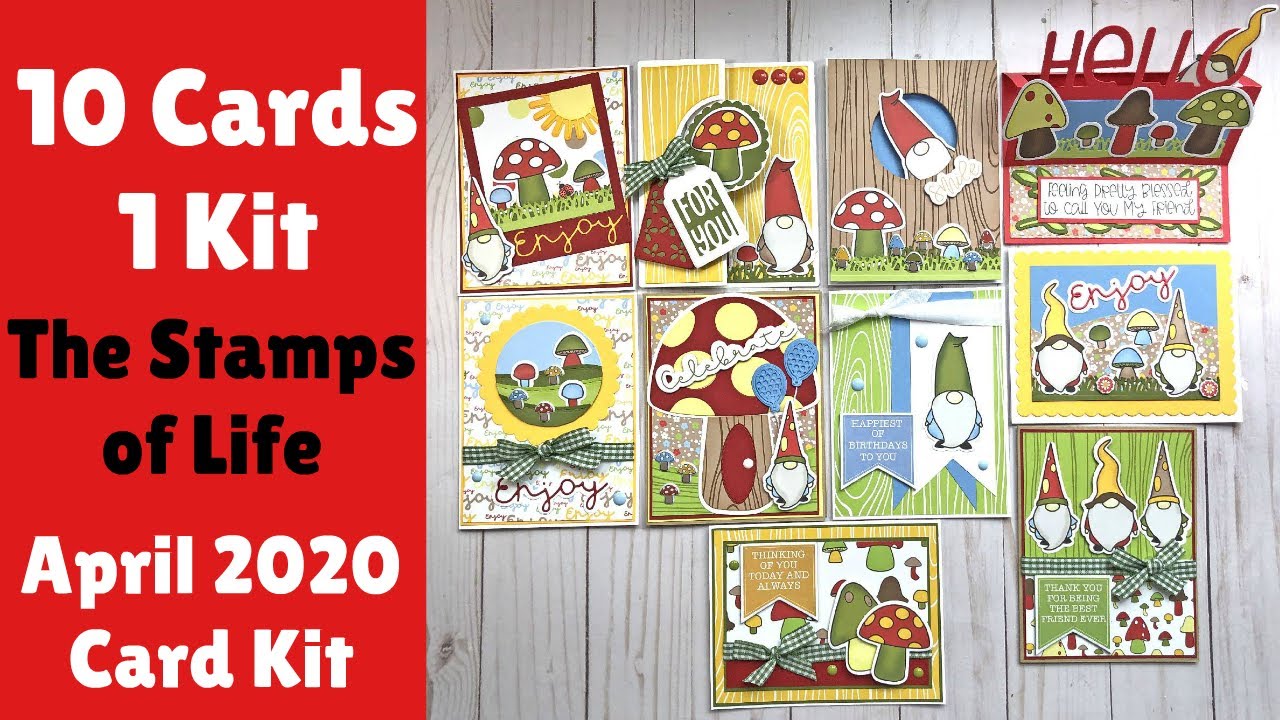 The Stamps of Life | April 2020 Card Kit | 10 Cards 1 Kit Tutorial