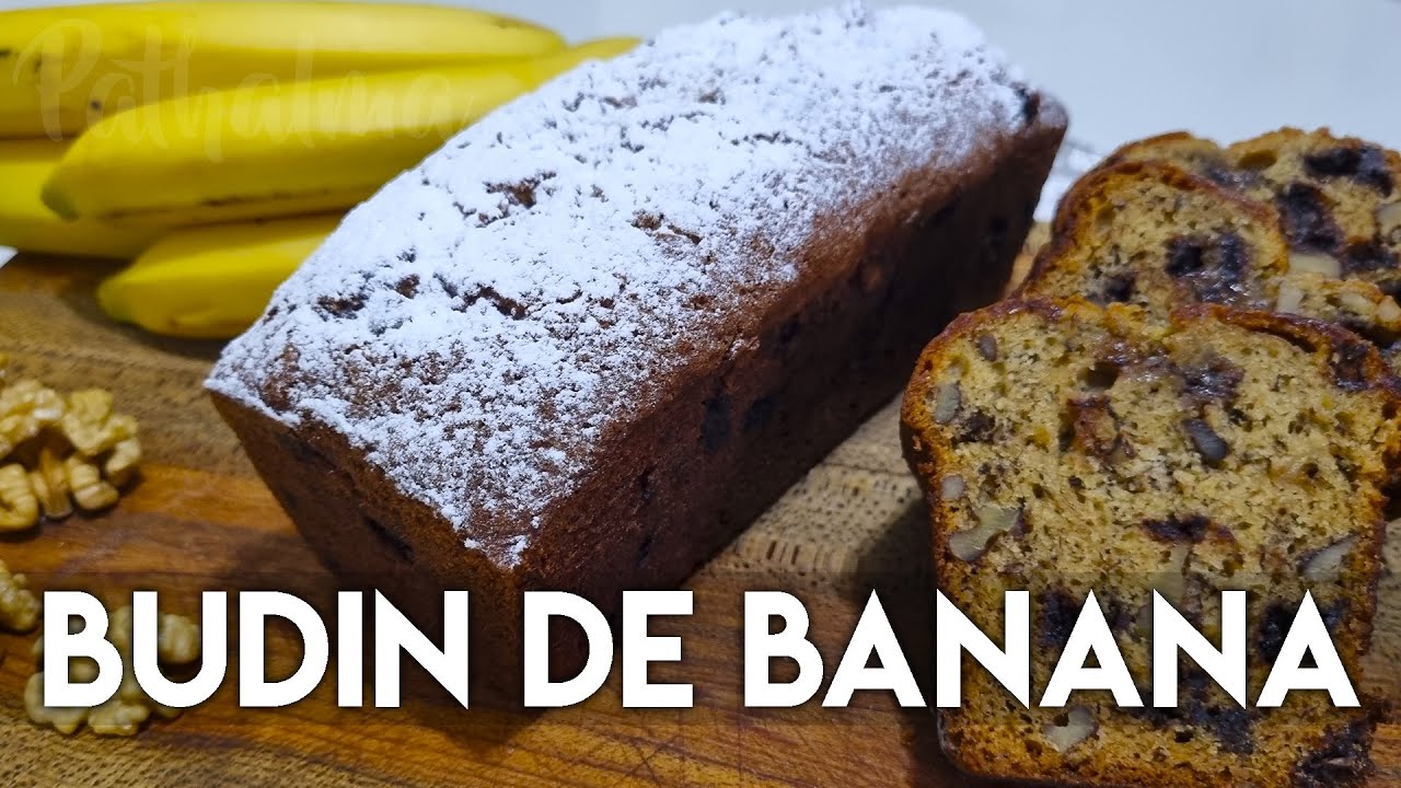 BUDIN DE BANANA SIN MANTECA😘😍| BUDIN DE BANANA CON NUECES Y CHIPS DE CHOCOLATE!!