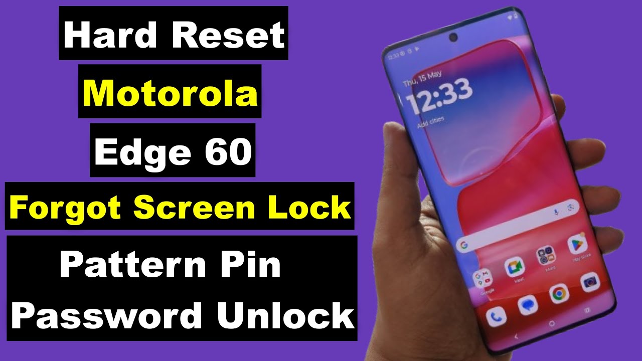 Hard Reset Motorola Edge 60 | Motorola Edge 60 Pattern Pin Password Fingerprint Unlock