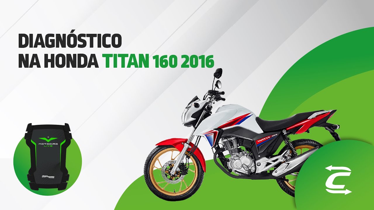 Diagn&oacute;stico na Honda CG Titan 160 2016 - Motodiag Live na pr&aacute;tica