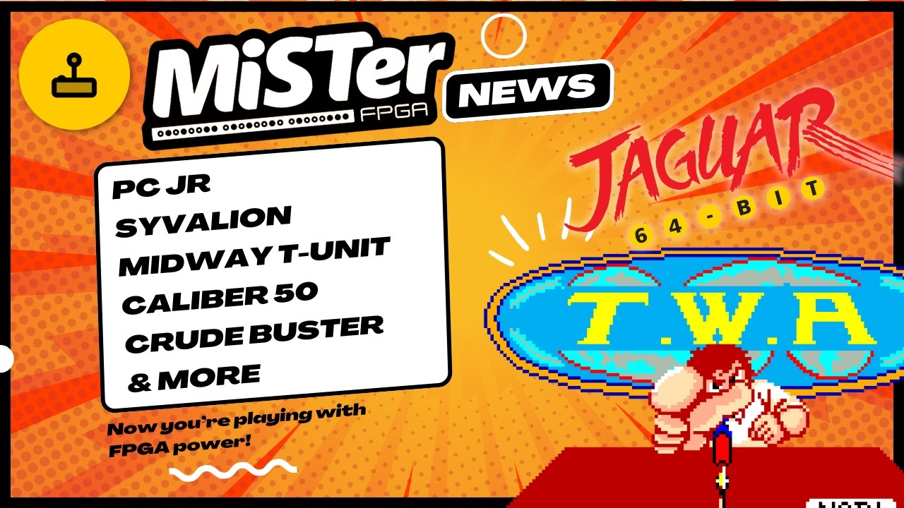 Новости MiSTer FPGA - Mat Mania, Midway T Unit, PC Jr, Atari Jaguar и другие.