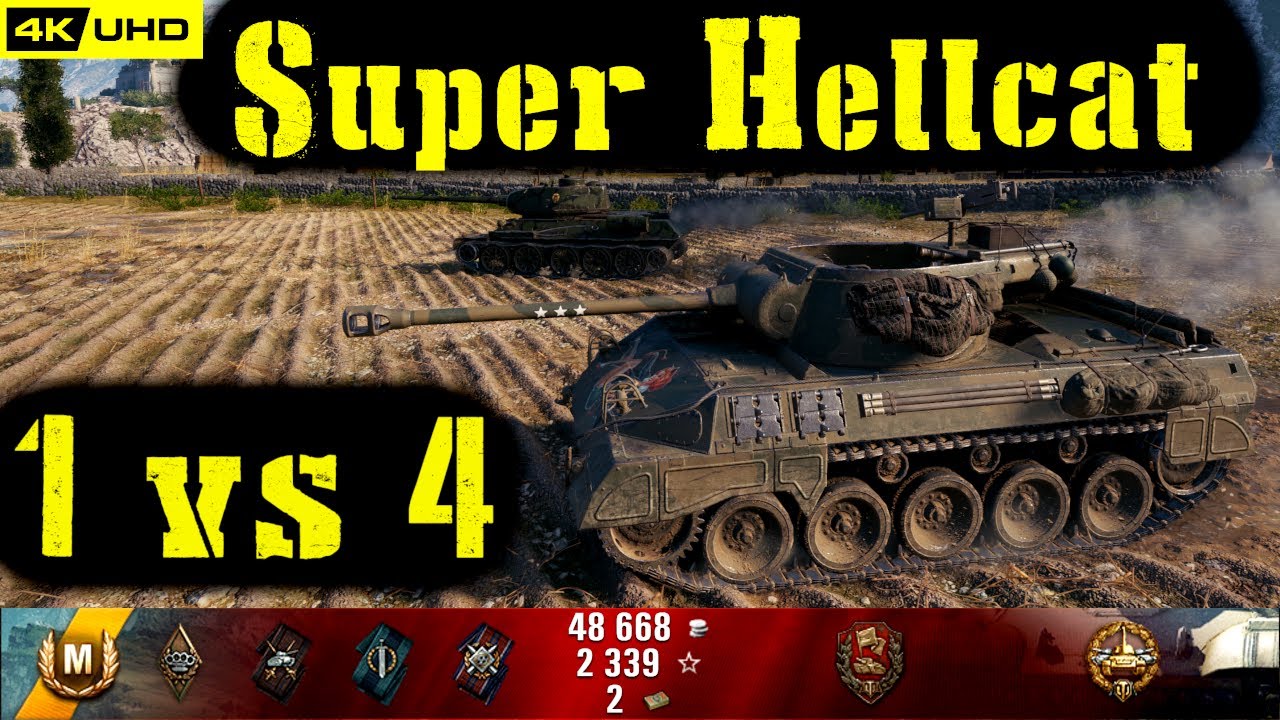 World of Tanks Super Hellcat Replay - 5 Kills 3.2K DMG(Patch 1.6.1)