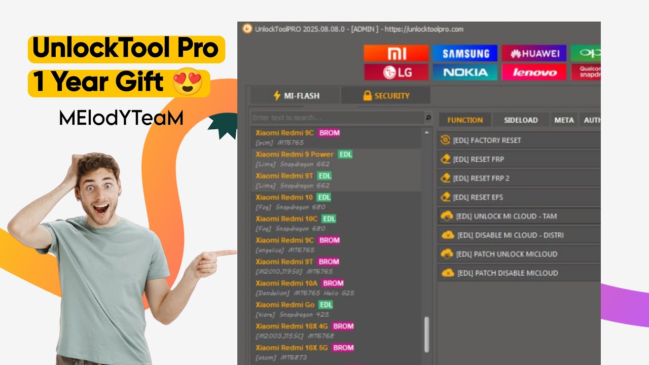 😍 UnlockTool Pro Free 1 Year Gift Multi Brand Tool All Brand Mobile SAMSUNG/XIAOMI/APPLE/HUAWEI#free