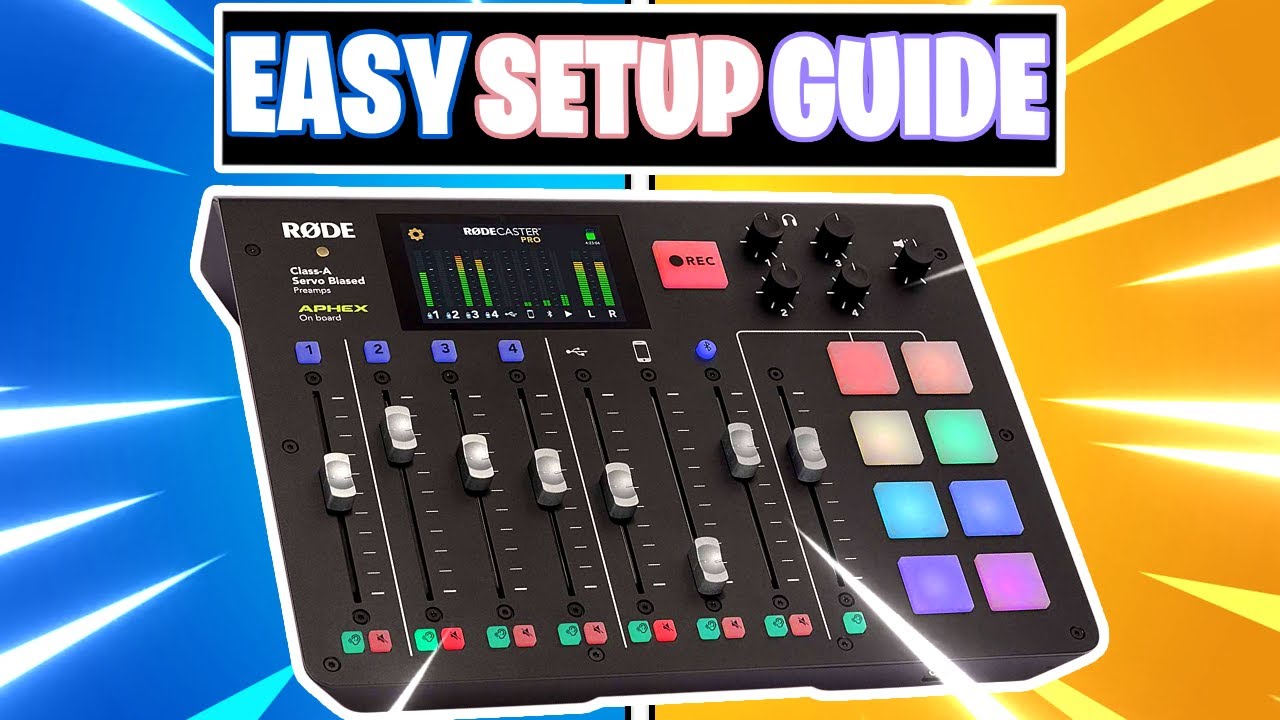 RODECaster Pro: Basic Setup Guide (USB Audio Mixer for YouTubers, Streaming, Vocals and Podcasting)