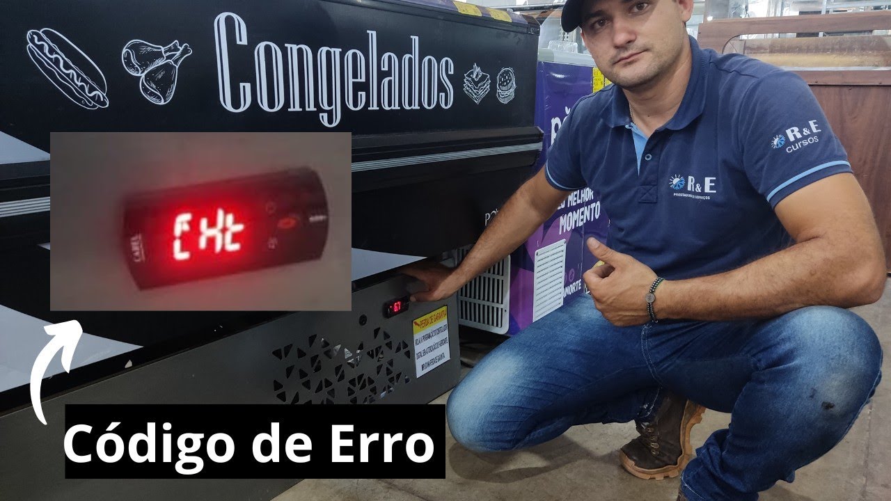 Ilha descongelando, controlador Carel com código de Erro cht
