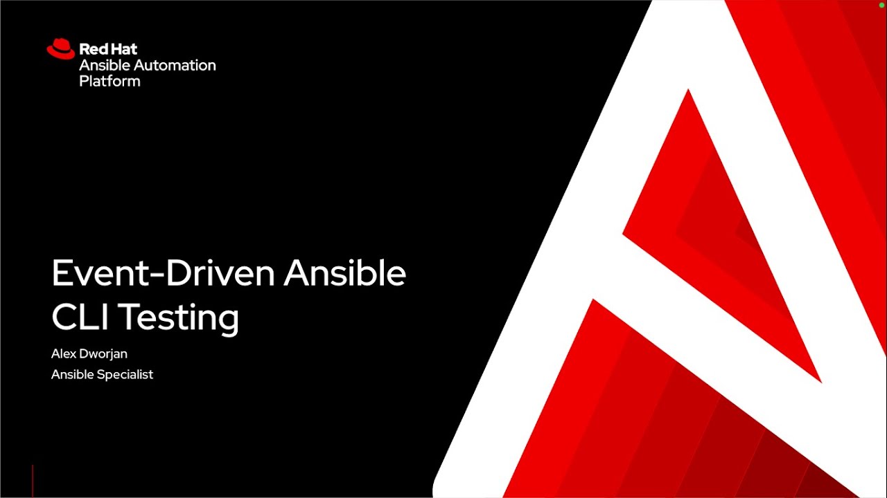 Event-Driven Ansible Command Line Testing