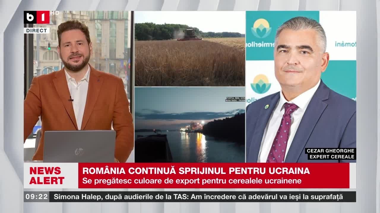 ROMÂNIA PREGĂTEȘTE ÎN CONTINUARE CULOARE DE EXPORT PENTRU CERELEALE UCRAINENE_Știri B1TV_10 febr.
