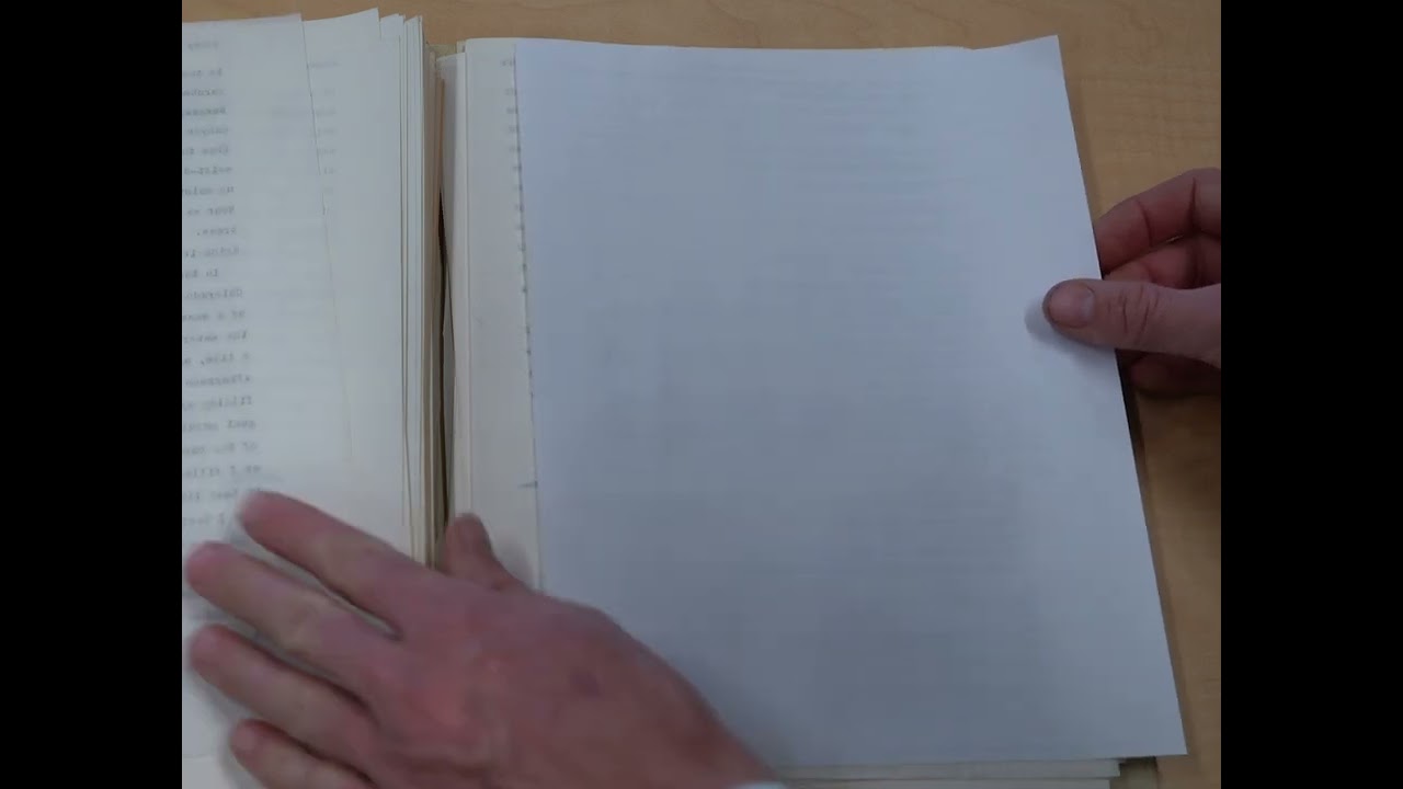 Desert Solitaire Draft -  manuscript from typewriter 1956