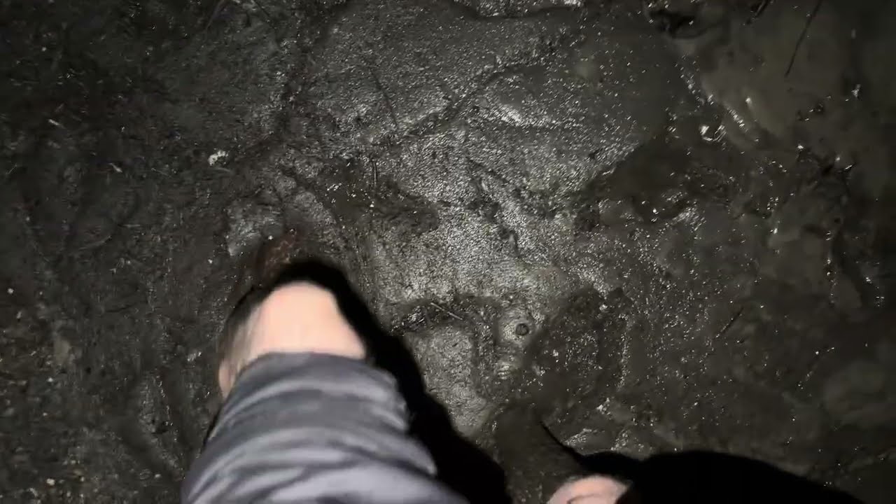 Sinking in Thigh deep tidal mud 