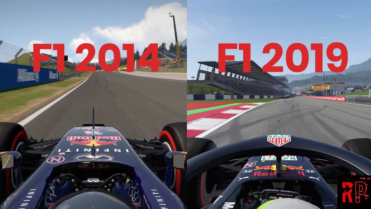 Evolution of T Cam on Codemasters F1 2014 - 2019 in under 2 minutes - 4K 60FPS