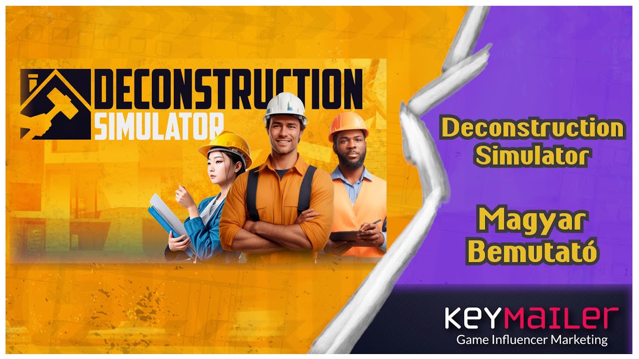 Deconstruction Simulator 🏗️ | Magyar Gameplay & Bemutató | Chill Házbontás [4K]