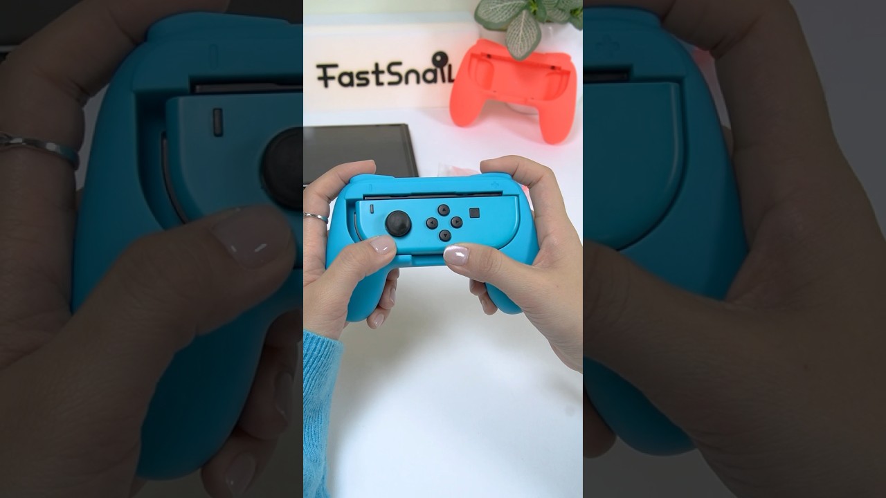 Makes it easier for big hands to grip small Joy-Cons! #nintendoswitch #gamingaccessories #nintendo