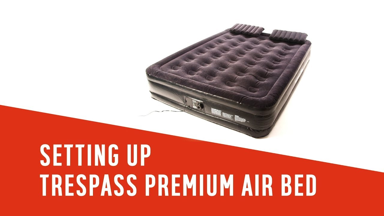 Setting up Trespass Double Premium Raised Air Bed