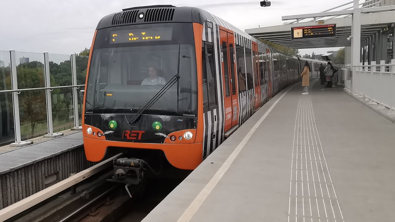 Reizen met RET door Rotterdam en met de Fanta Metro van Tussenwater naar Capelle Centrum