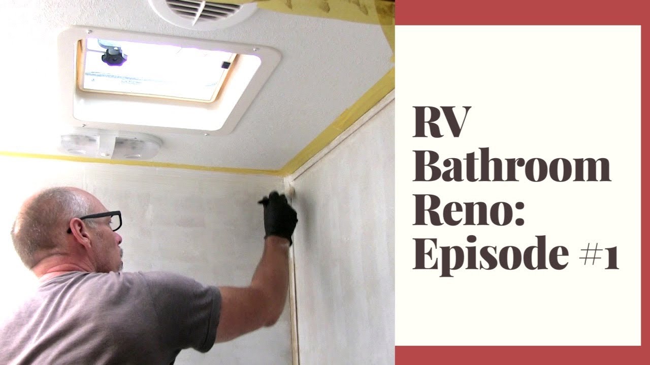 RV Renovation: Bathroom Makeover Painting Walls & Demo