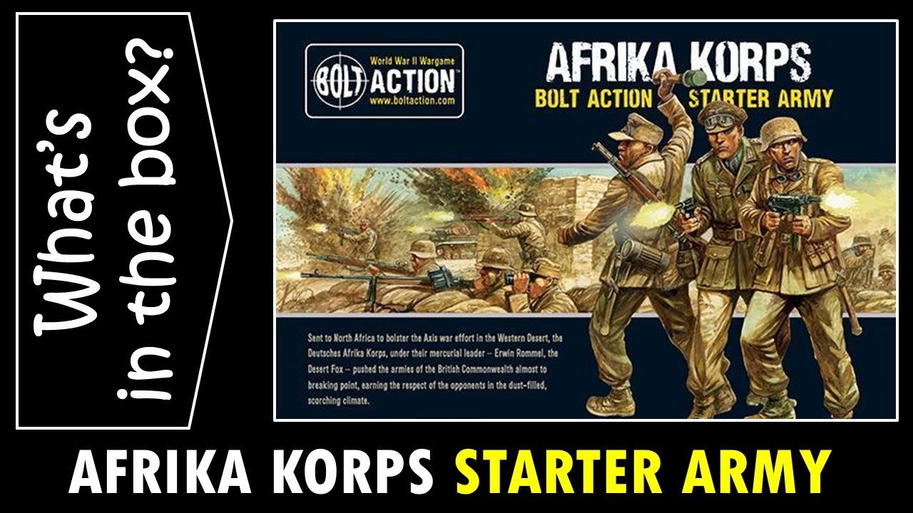 Bolt Action Afrika Korps German Starter Army - Unboxing and review