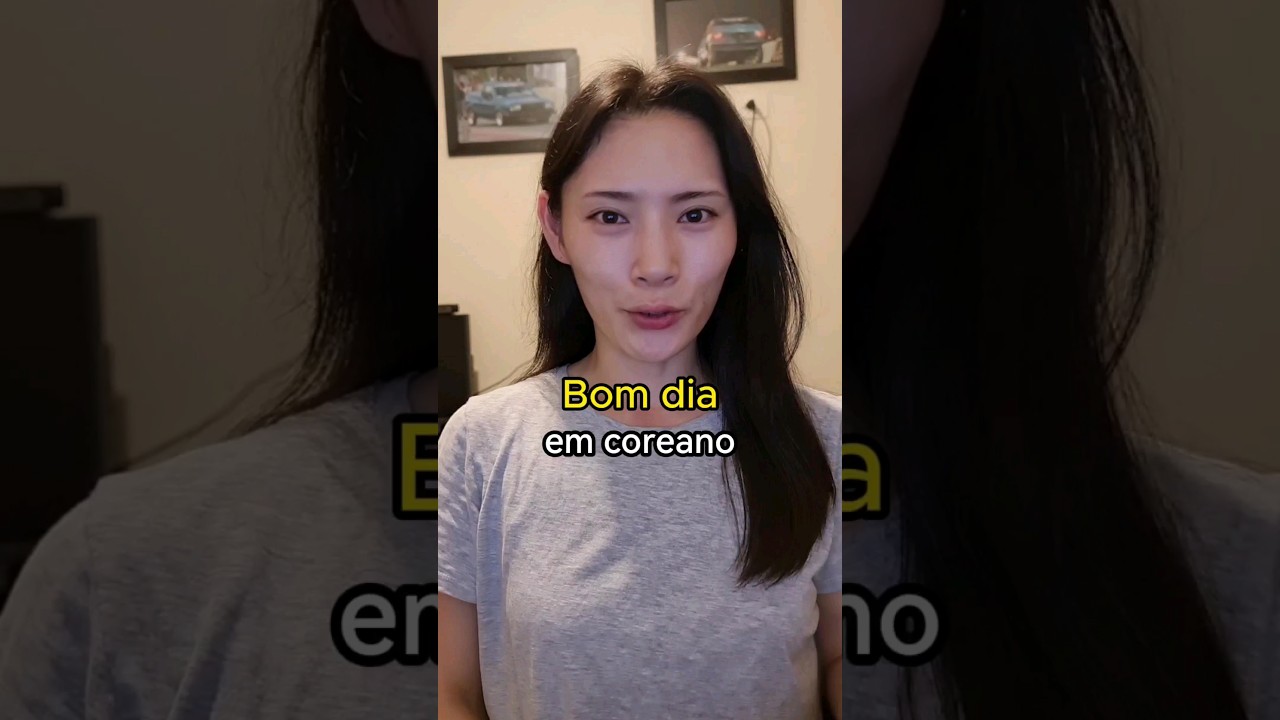 Como falar BOM DIA em coreano?