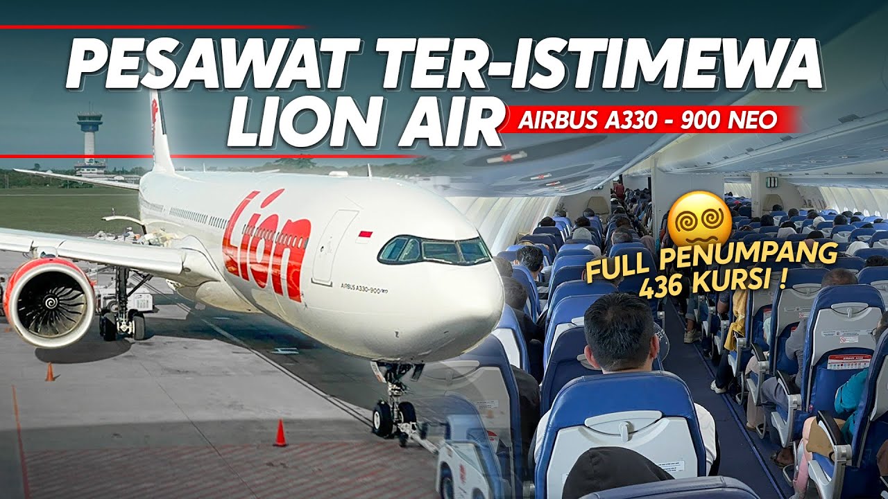 APAKAH BAHAYA⁉️ NAIK PESAWAT HABIS BADAI BESAR | Trip Lion Air A330-900 Neo Jakarta - Medan