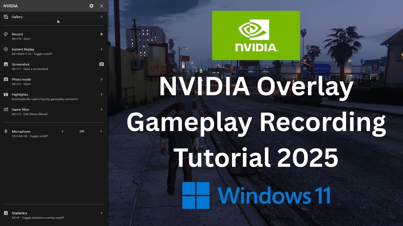 How to Record Gameplay using NVIDIA Overlay in Windows 11 | 2025 Tutorial