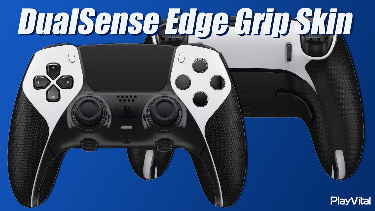 How to Enhance Grips On PS5 DualSense Edge Controller - PlayVital DualSense Edge Grip Skin