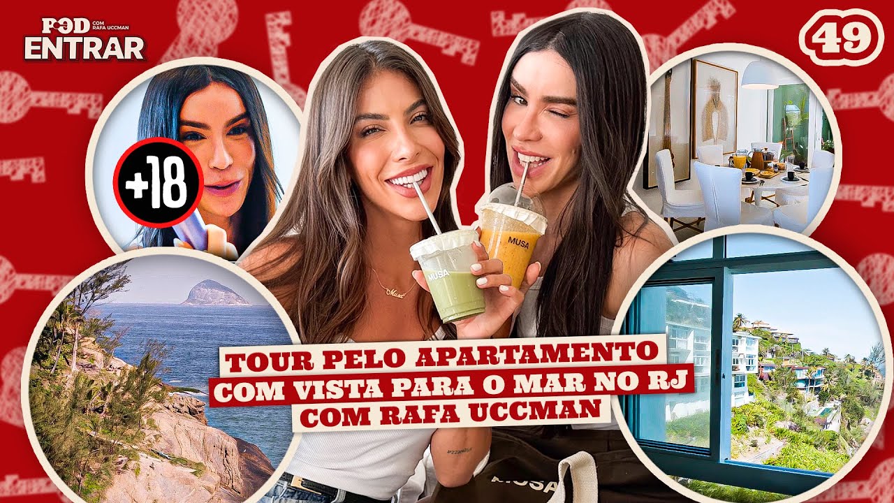 POD ENTRAR: Tour pelo apartamento de Rachel Apollonio com vista para o mar com Rafa Uccman