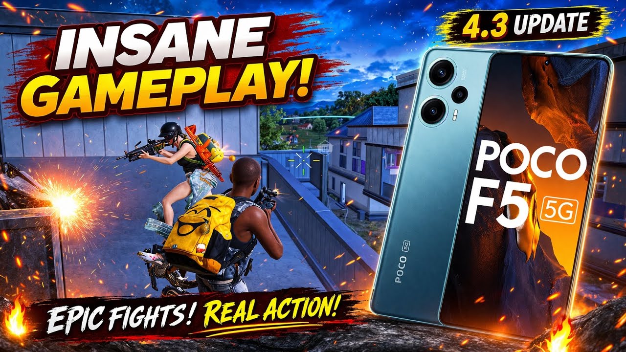 4.3 Update gameplay| After 3 Years POCO F5 Gaming Review 🎮 Smooth or Lag? #bgmi #pubg #pubgmobile 