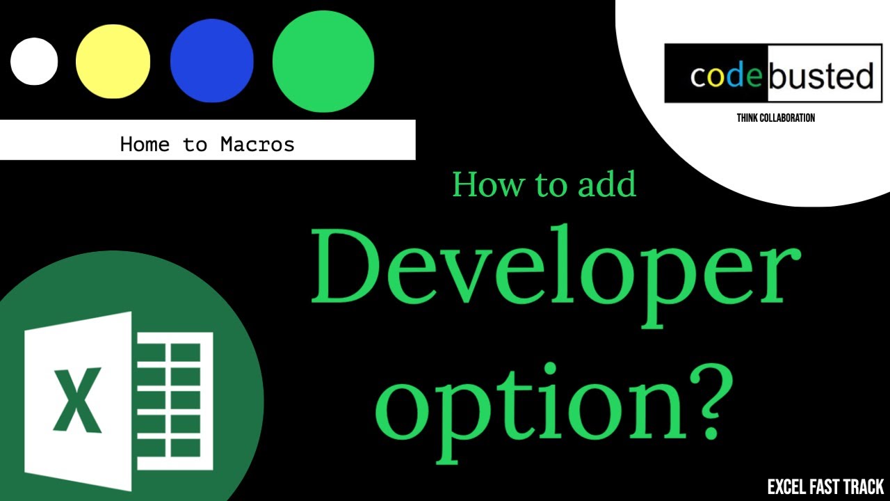 Add Developer Option in Microsoft Excel || Basic to Advance Microsoft Excel